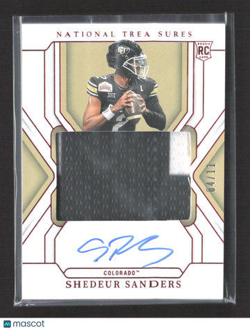 2025 Panini National Treasures Collegiate Shedeur Sanders #51 /11 RC Memorabilia