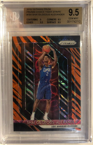 2018-19 Prizm Choice Shai Gilgeous Alexander Tiger Stripes
