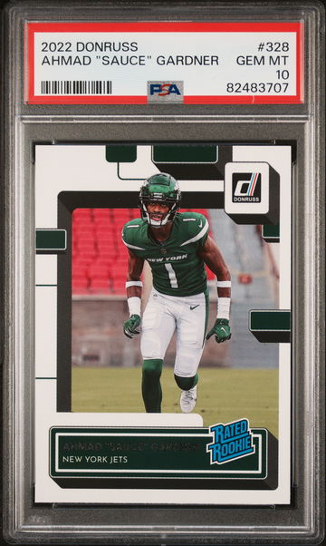 2022 Panini Donruss Ahmad "Sauce" Gardner #328 RC PSA 10