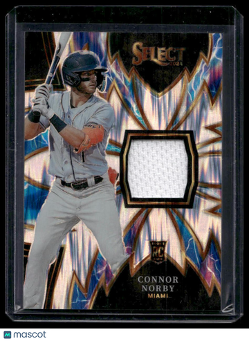 2024 Panini Select Connor Norby #SPK-CN Sparks Relics Flash Prizms MEM