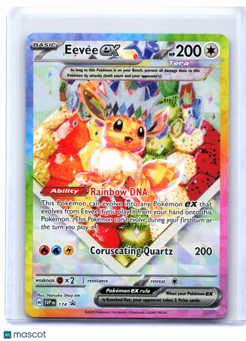 2025 Pokemon—Eevee ex #174 Prismatic Evolutions—Black Star Promo Holo