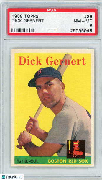 1958 Topps Dick Gernert #38 PSA 8