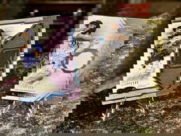 RANDY AROZARENA 2024 & 2023 Topps Tier One #/149 Purple Foil #/400 RELICS Rays