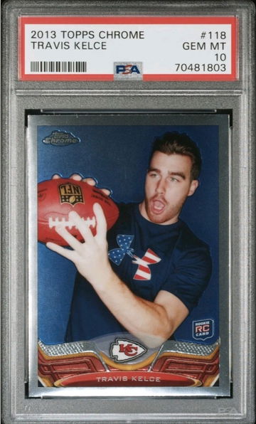 2013 Topps Chrome Travis Kelce #118 PSA 10 GEM MINT Rookie Card Chiefs RC