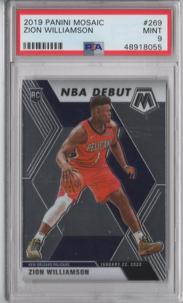 2019 Mosaic Zion Williamson #269 PSA 9