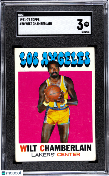 1971 Topps Wilt Chamberlain #70 SGC 3