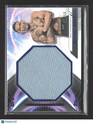 2024 Topps UFC Knockout Michael Morales #JFM-MM Jumbo Fight Mat Relic 35/50