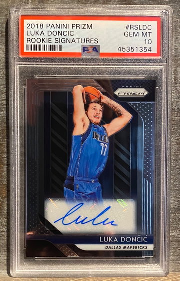 Luka Doncic 2018 Prizm Rookie Signatures 