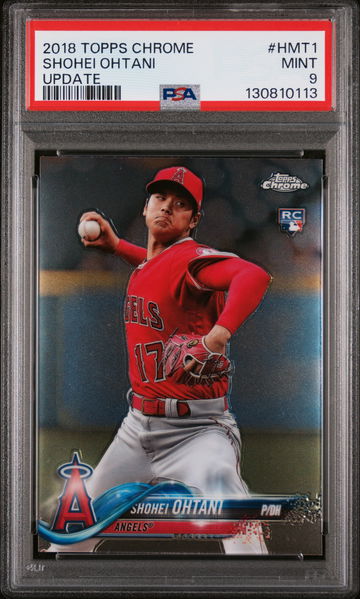 2018 Topps Chrome Update Shohei Ohtani #HMT1 PSA 9