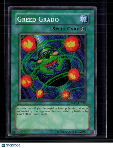 2009 Ancient Prophecy Greed Grado Super Rare Quick-Play Spell 1st Edition