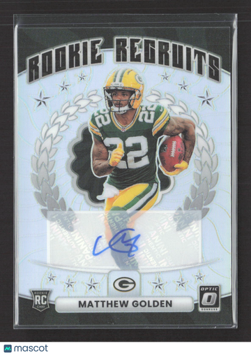 2025 Panini Donruss Optic Prizm Rookie Recruits Matthew Golden #8 /199 RC