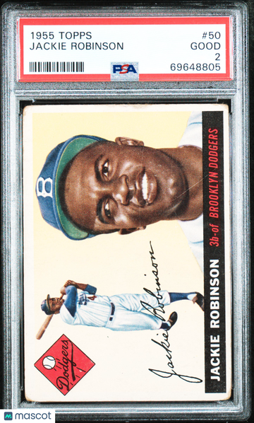 1955 Topps Jackie Robinson #50 PSA 2