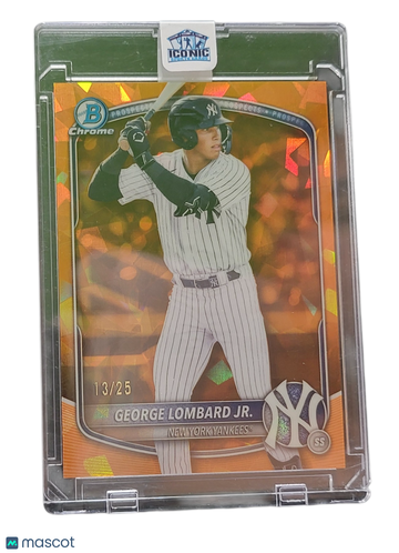 2024 Bowman Chrome George Lombard Jr. #BDC-43 Orange Sapphire /25