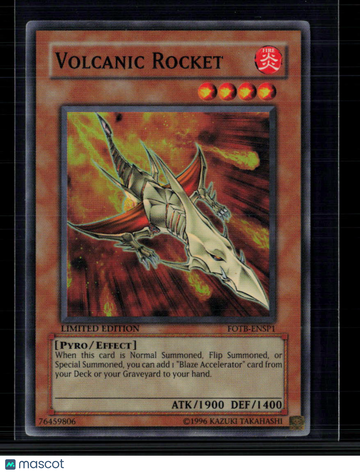 Yu-Gi-Oh! TCG Force of the Breaker Volcanic Rocket Limited Edition Promo