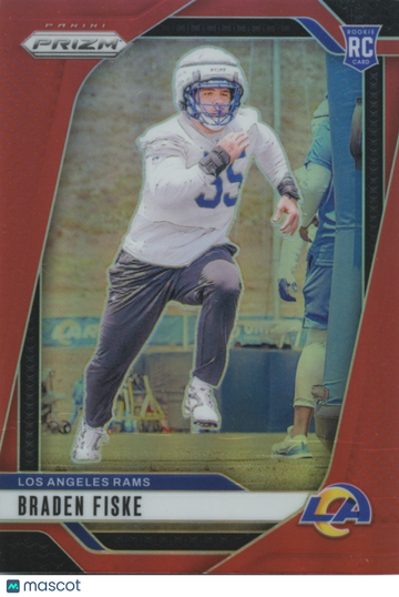 Braden Fiske 2024 Panini Prizm Rookie Los Angeles Rams