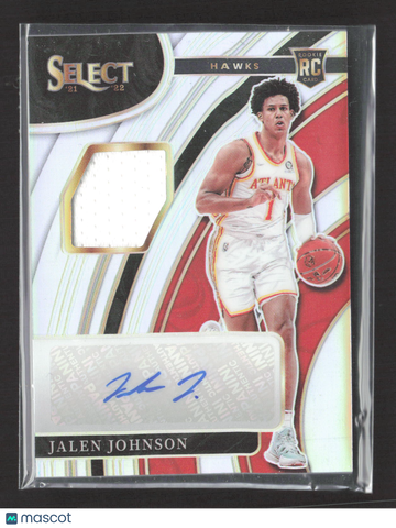 2022 Panini Select Prizm Jalen Johnson #RJ-JJN /199 Patch RC Memorabilia