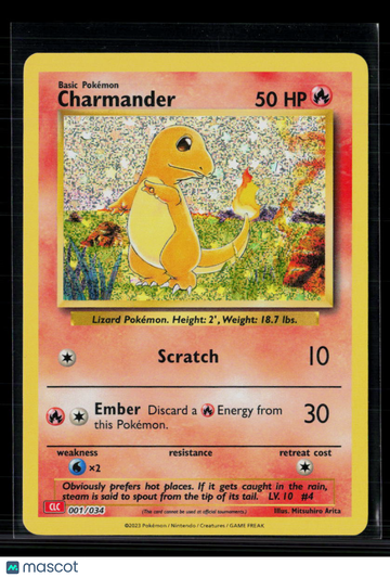 2023 Celebrations Classic Collection Charmander Holo #1/34