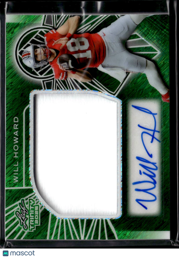 2025 Leaf Trinity Will Howard #RMM-WH1 /6 Authentic Autograph Player-worn memorabilia Memorabilia