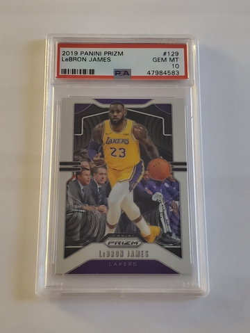 LeBron James 2019 Prizm #129 PSA 10