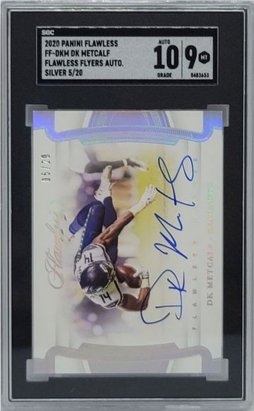 2020 Panini Flawless Flawless Flyers Auto DK Metcalf Autograph SGC 9 Auto 10 - # /20