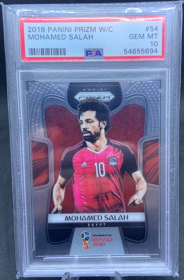 2018 Panini Prizm W/C Mohamed Salah PSA 10