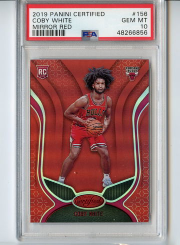 PSA 10 Coby White Rookie Red Mirror Certified Color Match Gem RC #156 Gem