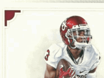 2016 Panini National Treasures Collegiate Sterling Shepard Oklahoma Sooners Auto Patch Trading Card #29 /32