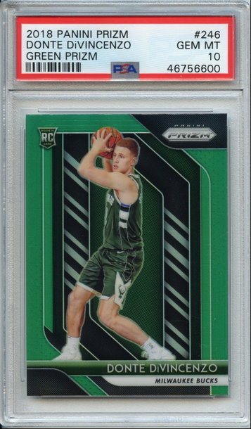 Donte Divincenzo Green Prizm Rookie PSA 10