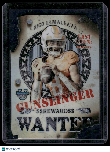 2024 Bowman University Best Nico Iamaleava #GB-16 Gunslingers and Bandits Die Cut