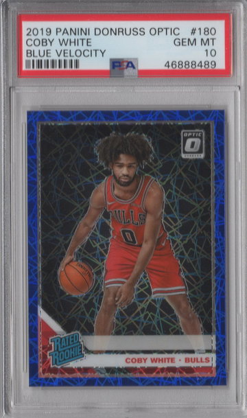 2019 Optic Coby White Blue Velocity PSA 10