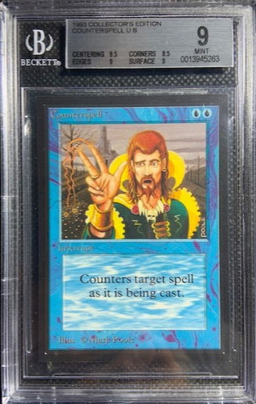 1993 MTG Magic The Gathering CE Collector's Edition Counterspell U B BGS 9 Mint 
