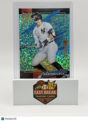 2025 Topps Finest Aaron Judge #199 Aqua Shimmer Refractor /199