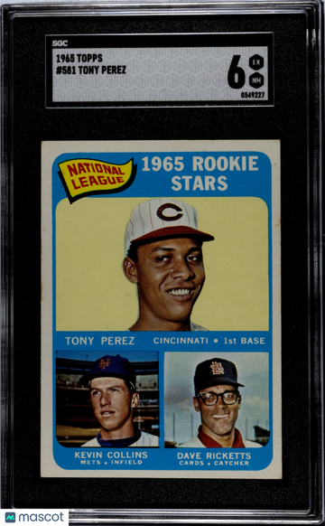 1965 Topps Tony Perez #581 SGC 6