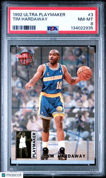 1992 Ultra Playmaker Tim Hardaway #3 PSA 8