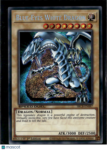 Blue-Eyes White Dragon 2020 Konami Yu-Gi-Oh! Speed Duel Battle City Box Speed Duel 1st Edition