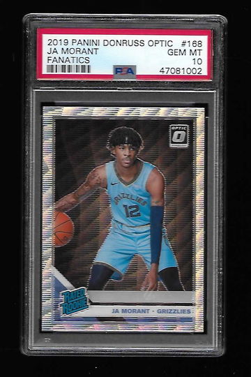 2019 Donruss Optic Fanatics JA Morant PSA 10