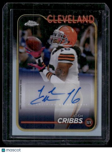 2024 Topps Chrome Josh Cribbs #BA-JCR Autographs Refractor AU