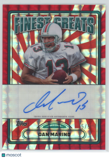 2024 Topps Finest Finest Greats Dan Marino #FG-DM /5