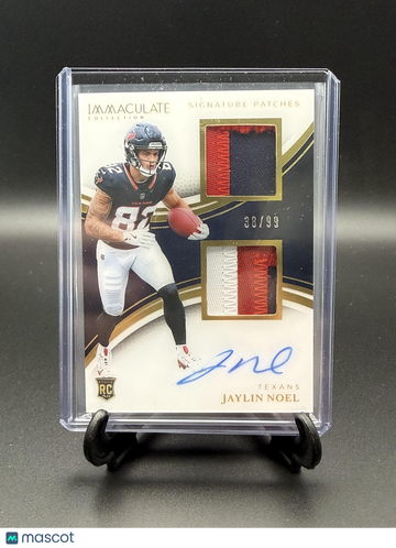 2025 Panini Immaculate Collection Jaylin Noel #ISPR-JNL Immaculate Signature Patches Rookie SN MEM AU
