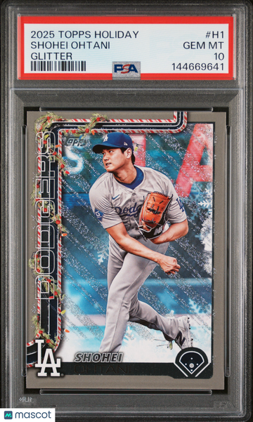 2025 Topps Holiday Shohei Ohtani #H1 Glitter PSA 10