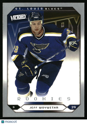 2005-06 Upper Deck Jeff Woywitka #257 2005-06 Upper Deck Victory Update St. Louis Blues