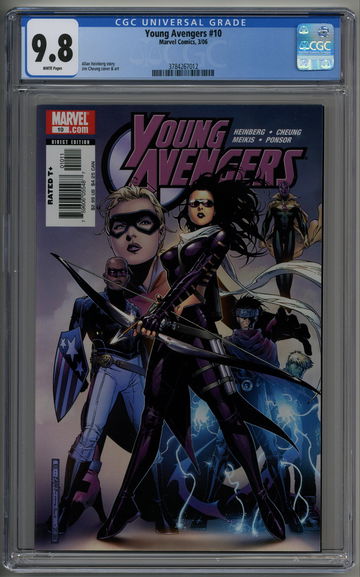 Young Avengers 10 CGC 9.8 1st Tommy Shepherd Speed Kate Bishop 1st Costume