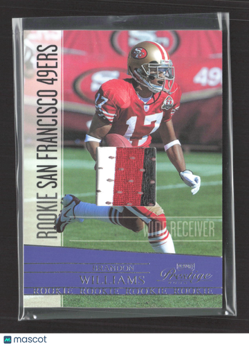 2008 Playoff Prestige Brandon Williams #162 Authentic Event-Worn Jersey