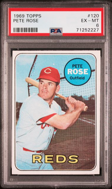 1969 Topps Pete Rose #120 PSA 6 (BillsGridironGreats)