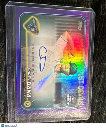2024 Topps Pro Debut - Autographs Purple Foil Caden Dana #PD-58