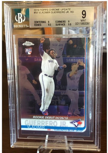 2019 Topps Chrome Update Vladimir Guerrero BGS 9