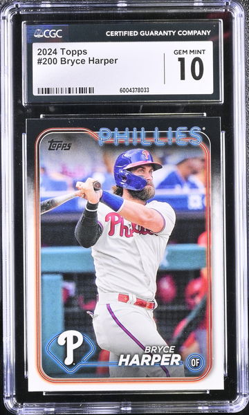2024 TOPPS BRYCE HARPER #200 CGC 10