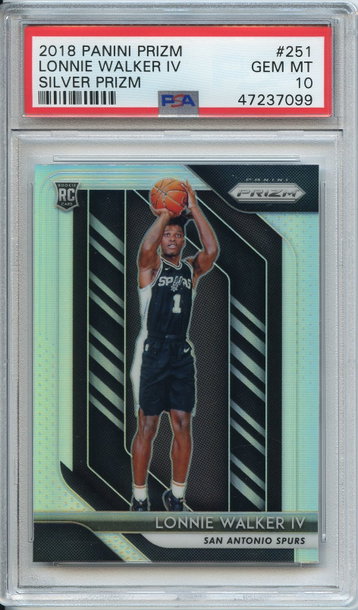 Lonnie Walker Silver Prizm Rookie PSA 10 NEP
