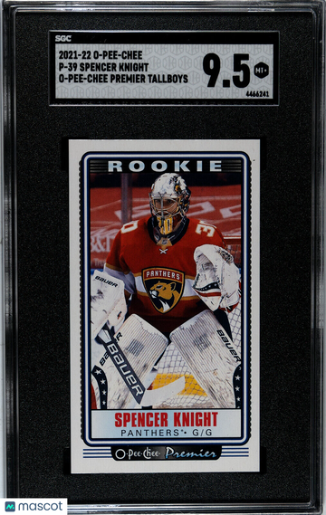 2021-22 O-Pee-Chee Spencer Knight Rookie SGC 9.5