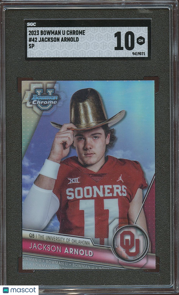 2023 Bowman Chrome Arnold Jackson Jackson Arnold #42 SP Rookie SGC 10
